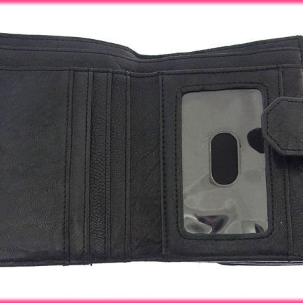Tory Burch Wallet Purse Folding wallet Black Beige Woman Authentic Used Y2698 - Picture 4 of 5